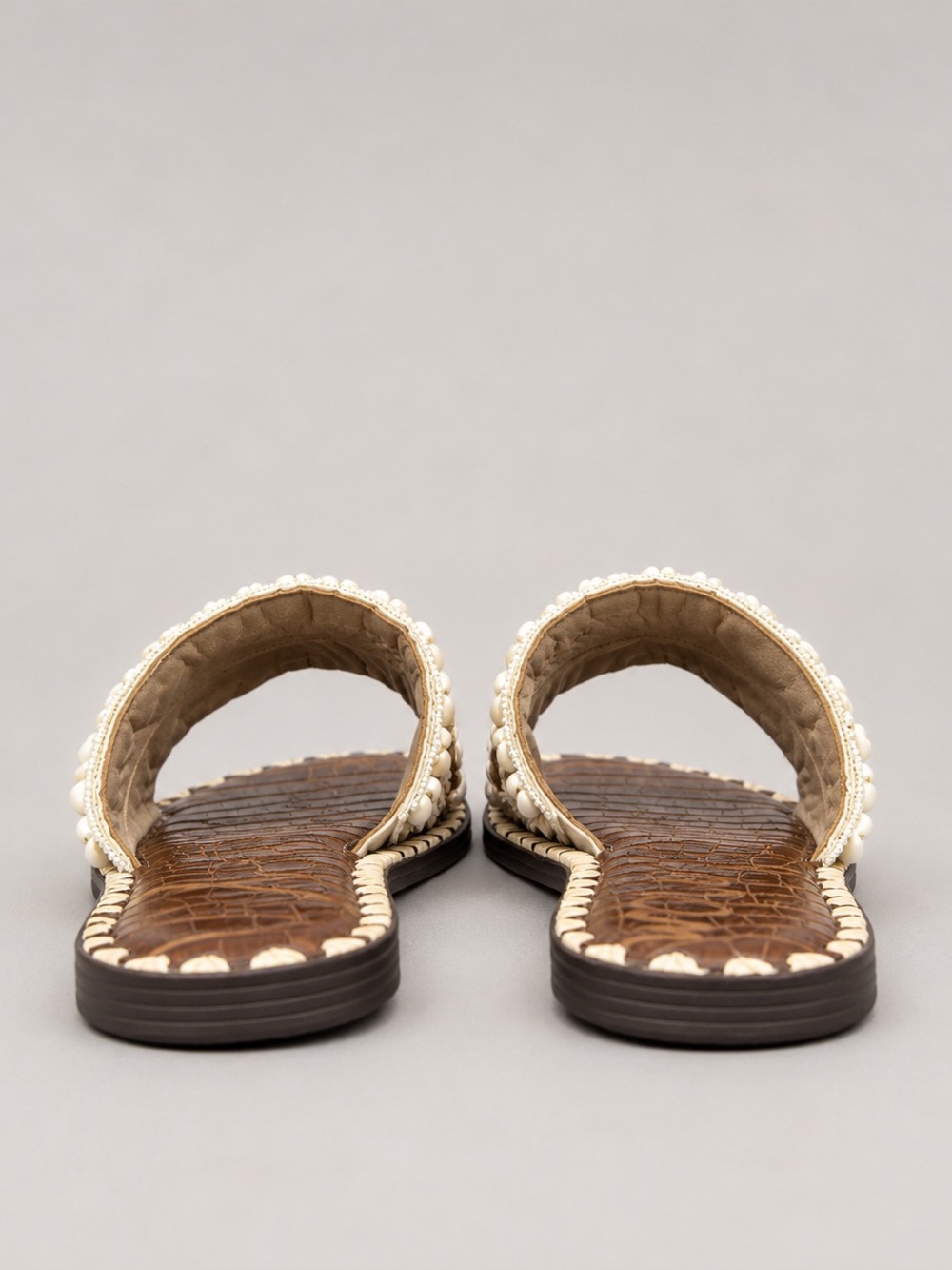 Sam Edelman Gale Shell-Embellished Slide Sandals - Picture 7 of 8
